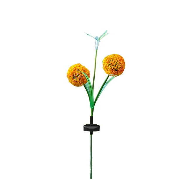 Garden Decoration, Solar Decorative Light Led Simulation Flower Lawn Light Garden Landscape Light, Card Slot