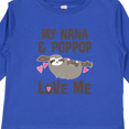 thumbnail image 4 of Inktastic Nana and Poppop Love Me Girls Long Sleeve Toddler T-Shirt, 4 of 5