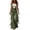 Green, variant on Women's Suede Fringe Overalls, Adjustable Straps Wide Leg Jumpsuit, Retro Western Style Romper with Side Tassels for Theme Party, Vacation and Casual Outfit Brown S