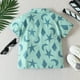 thumbnail image 3 of Gibobby Camisa Elegante Para Niños Camisetas informales con estampado de manga corta para niños pequeños y niñas de verano con bolsillo para ropa de niños(Glauco, 4-5 Años), 3 of 5