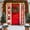E, variant on Matoen Custom Christmas Couplet Door Curtain with Lighting, Polyester Holiday Party Decoration Flag for Door Cover & Background, 30x180cm