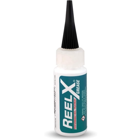 ReelX Fishing Reel Grease, Marine-Grade Anti-Rust Lubricant for Bearings, Spinning, Baitcasting, Spincast, Fly, Trolling & Electric Reels, Corrosion Prevention & Control, 1 oz with Applicator Tip