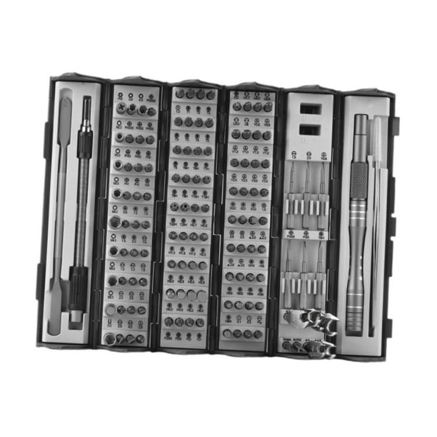 Juego de destornilladores de precisión 128 en 1 Strade Fareast Limited estuche organizador cilíndrico enrollable portátil