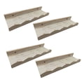 thumbnail image 2 of 4x estantería flotante estantes de pared cocina de granja estantes de madera rústica almacenamiento para guardería inodoro entrada dormitorio oficina, 2 of 9