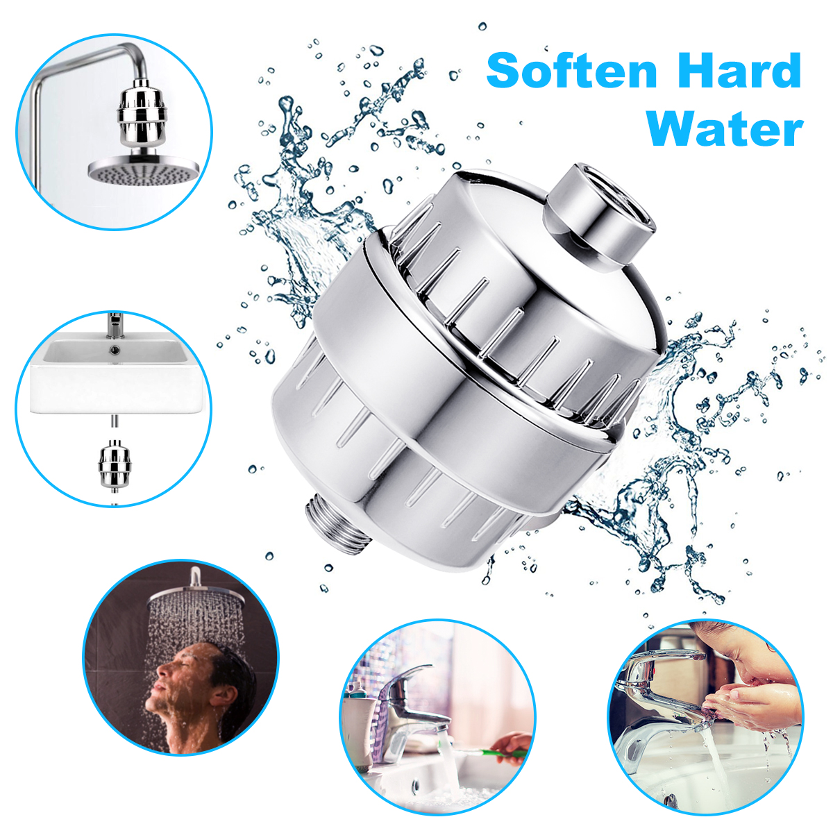 Shower Filter, 12Stage Universal Shower Head Water Filter with 2