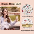 thumbnail image 3 of Espejo Compacto para Bolsos Espejo de Flores Espejo Cuadrado Mini Espejo Floral Pequeño para Bolso Blanco, 3 of 7