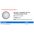 thumbnail image 2 of Flex Plate - Compatible with 1991 - 1994 Mazda Navajo 4.0L V6 1992 1993, 2 of 2