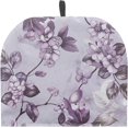 thumbnail image 1 of Yuosegray Purple Flower Tea Pot Cozies Double-Sided Drawstring Teapot Dust Cover Insulation Warmth Breakfast Pot Holder Washable Reusable Table Decoration, 1 of 1