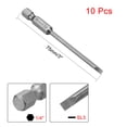thumbnail image 2 of 5 Pcs 1/4" Hex Shank 75mm Length Magnetic SL3 Slot Head Screwdriver Bit S2 Alloy Steel, 2 of 4