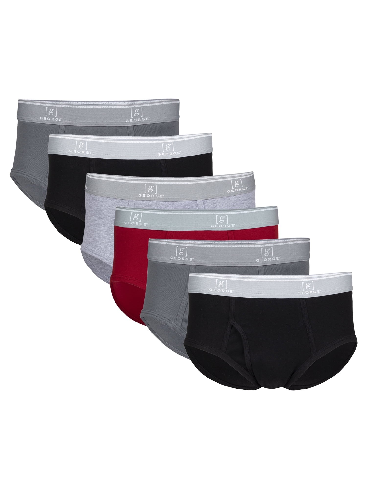 George Men's Briefs, 6-Pack - Walmart.com