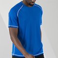 thumbnail image 6 of Sngxgn Menâs Active Crew Neck T Shirts Short Sleeve Tee(Blue,XXXXL), 6 of 6