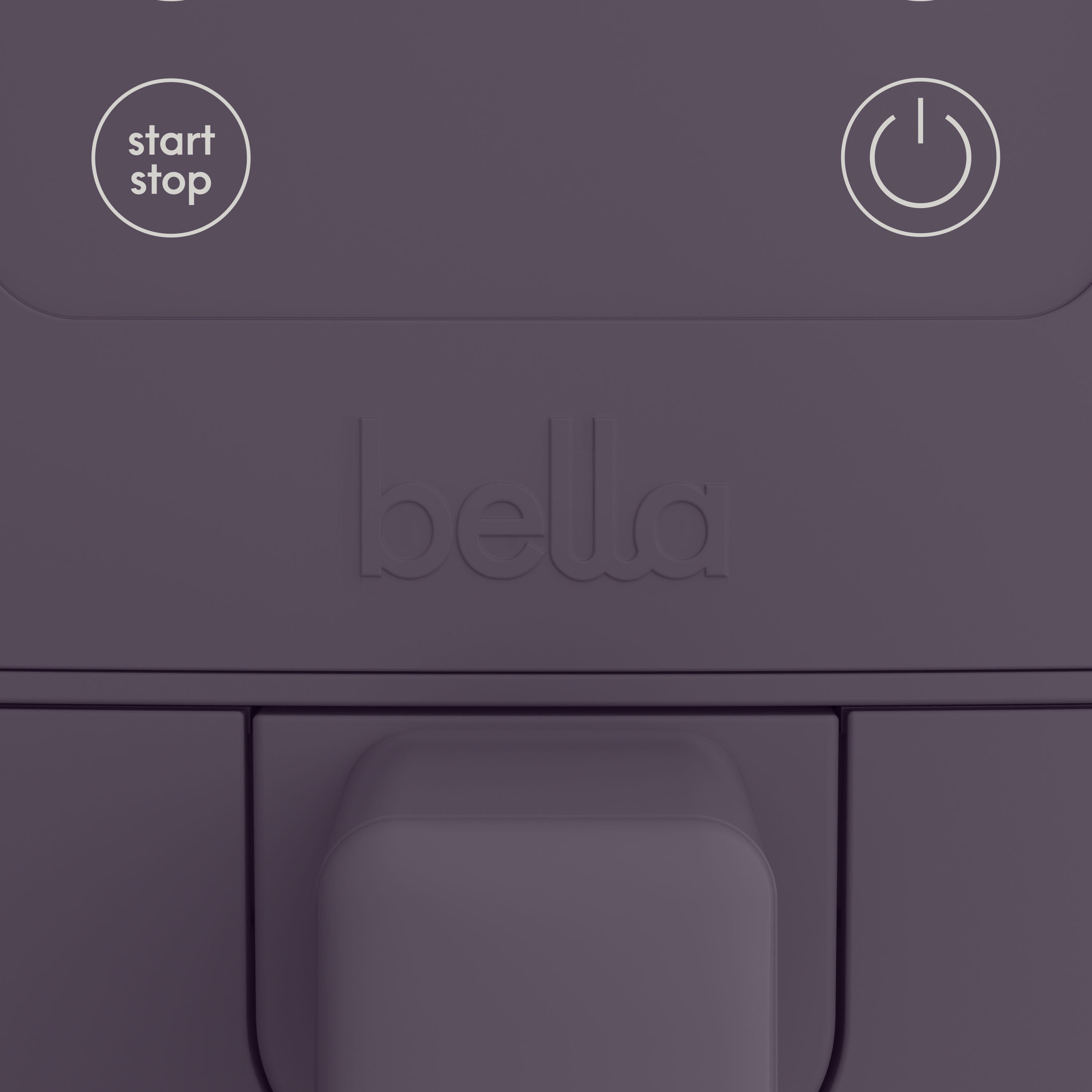 bella 4 Qt Slim Digital Air Fryer with EverGood™ Ceramic Nonstick Coating, 6 Preset Cooking Options, Plum