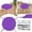 Violet, variante sur Coussin Rond pour Chaise de Jardin pour l'Extérieur – Coussinet de Siège Rond pour Tabouret, Patio, Salle à Manger avec Quatre Attaches