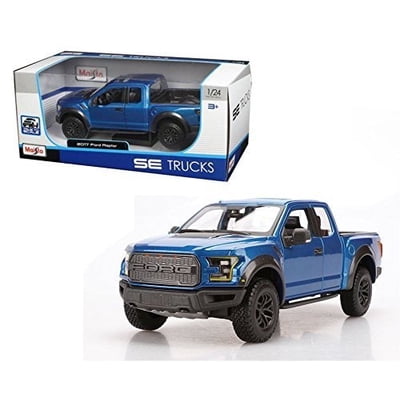 New 1:24 WB SPECIAL TRUCKS EDITION - BLUE 2017 FORD RAPTOR Diecast Model Car By Maisto