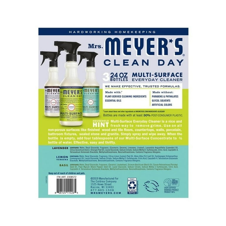Mrs. Meyers Multi-Surface Cleaner Variety Pack 24 Fluid Ounce
