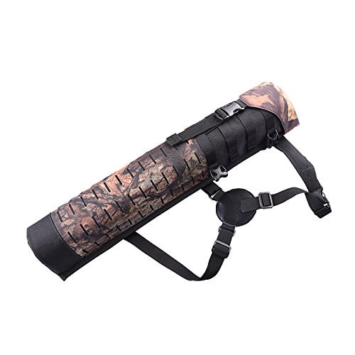 UNISTRENGH Multifunctional Tactical Arrow Quiver Single Shoulder Bag Hanging Belt Storage Cylinder Arrow Pot