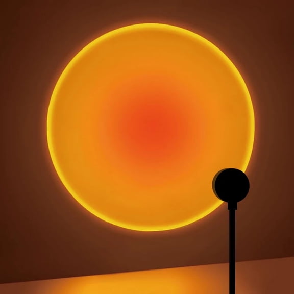 Sunset Projection Lamp, USB Home Decoration Atmosphere Lamp, Multi-Angle Rotatable, Suitable for Home Living Room and Bedroom
