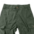 thumbnail image 6 of IAJDKMEK Men's Cargo Pants - Loose Drawstring Multi-Pocket Pants Wide Leg Casual Pants for Hiking and Outdoor Work with Comfortable Straight Leg,Army Green L, 6 of 7