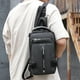 thumbnail image 4 of Mochila de hombro para hombre con varios bolsillos y puerto de carga USB (gris) Likrtyny Para estrenar, 4 of 6