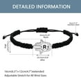 thumbnail image 6 of Letter R Hand of Fatima Bracelet Hamsa Hand Evil Eye Lucky Charm Protection Bracelets Valentines Gifts for Women Y3791-R, 6 of 7