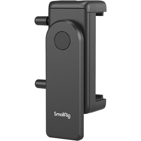 Image of SmallRig Phone Tripod Mount Anti-Pinch Smartphone Holder Phone Clamp with 2 Cold Shoe Mounts Vertical and Horizontal Phone Clip Tripod Attachment for iPhone Samsung - 4366