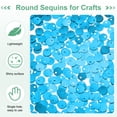 thumbnail image 2 of Uxcell Lot de 4 Paillettes Rondes Plates de 6 mm pour Projets DIY/sewing [Bleu Lac], 2 of 6