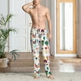 thumbnail image 4 of Salouo Alpaca Flower Print Pajama Pants for Men, Lounge Pants Elastic Waistband Casual Men's sleepwear Loungewear Sleep Pajama Pant -Small, 4 of 7