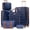 Navy Blue Tan, variant on Gowill 6 Piece Luggage Sets,13/20/24/28 inch Hardside Lightweight ABS Suitcase With Expandable Duffle Bag (Purple)