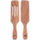 thumbnail image 1 of 2pcs Slotted Turner Spatula Simple Wooden Spatula with Long Handlefor Cooking Salad Mixing, 1 of 5
