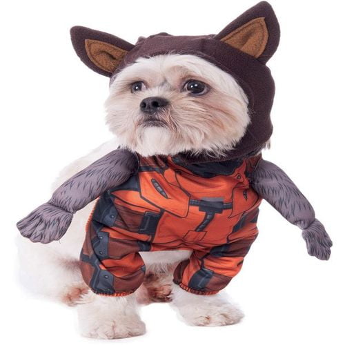 GUARDIANS OF THE GALAXY WALKING ROCKET RACCOON COSTUME FOR PETS610Ibs
