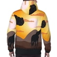 thumbnail image 7 of Kdxio Giraffes Of The African Savannah Print Mens Casual Hooded Collar Drawstring Hoodies Pullover Sweatshirts Casual Long Sleeve Shirts-4X-Large, 7 of 7