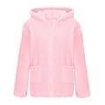 thumbnail image 6 of Posijego Boys Girls Fleece Jackets Soft Warm Long Sleeve Zipper Hooded Outerwear with Pockets Cute Ears, 6 of 8