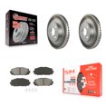 thumbnail image 1 of Transit Auto Front Coated Disc Brake Rotors and Semi-Metallic Pads Kit for Car Toyota Yaris Prius C Scion iQ KGS-100359, 1 of 11