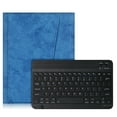 thumbnail image 3 of Epicgadget iPad Air (4th generation) / iPad Pro 11-inch Case with Keyboard, PU Leather Flip Folio Stand Cover with Wireless Keyboard for Apple iPad Air 4 10.9" and iPad Pro 11" Tablet (Navy Blue), 3 of 7