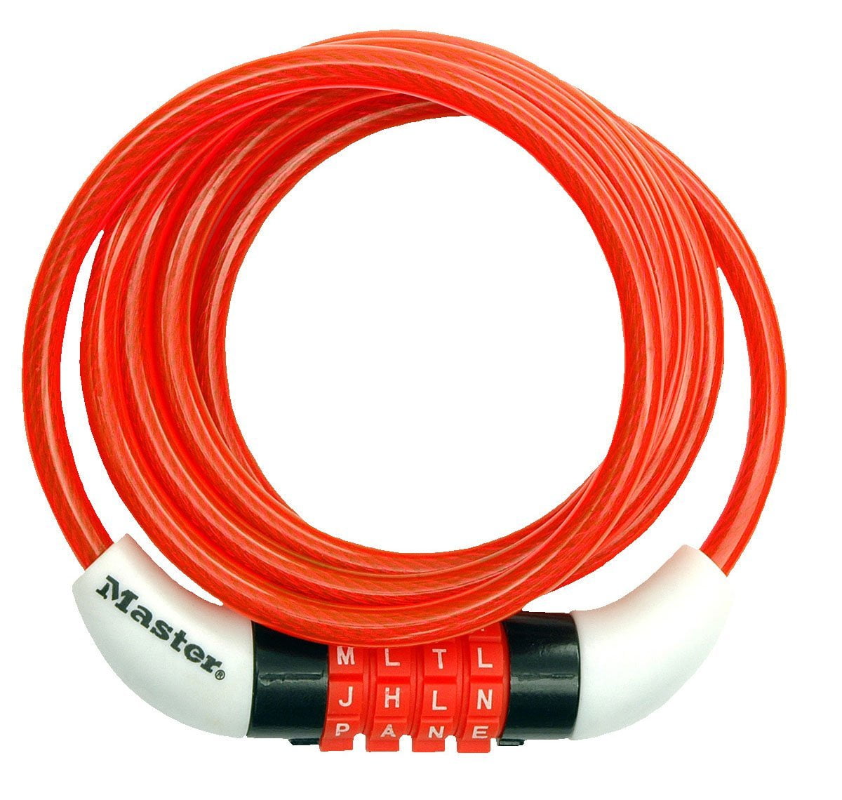Master Lock 8152DASTWD 5ft Combination Cable Lock in Assorted Colours, Master Lock 8152DASTWD Word Combination Cable Lock