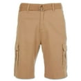 thumbnail image 6 of 2 Pk Men's Cotton Cargo Casual Belted Pockets Active Hiking Outerwear Shorts, 6 of 7