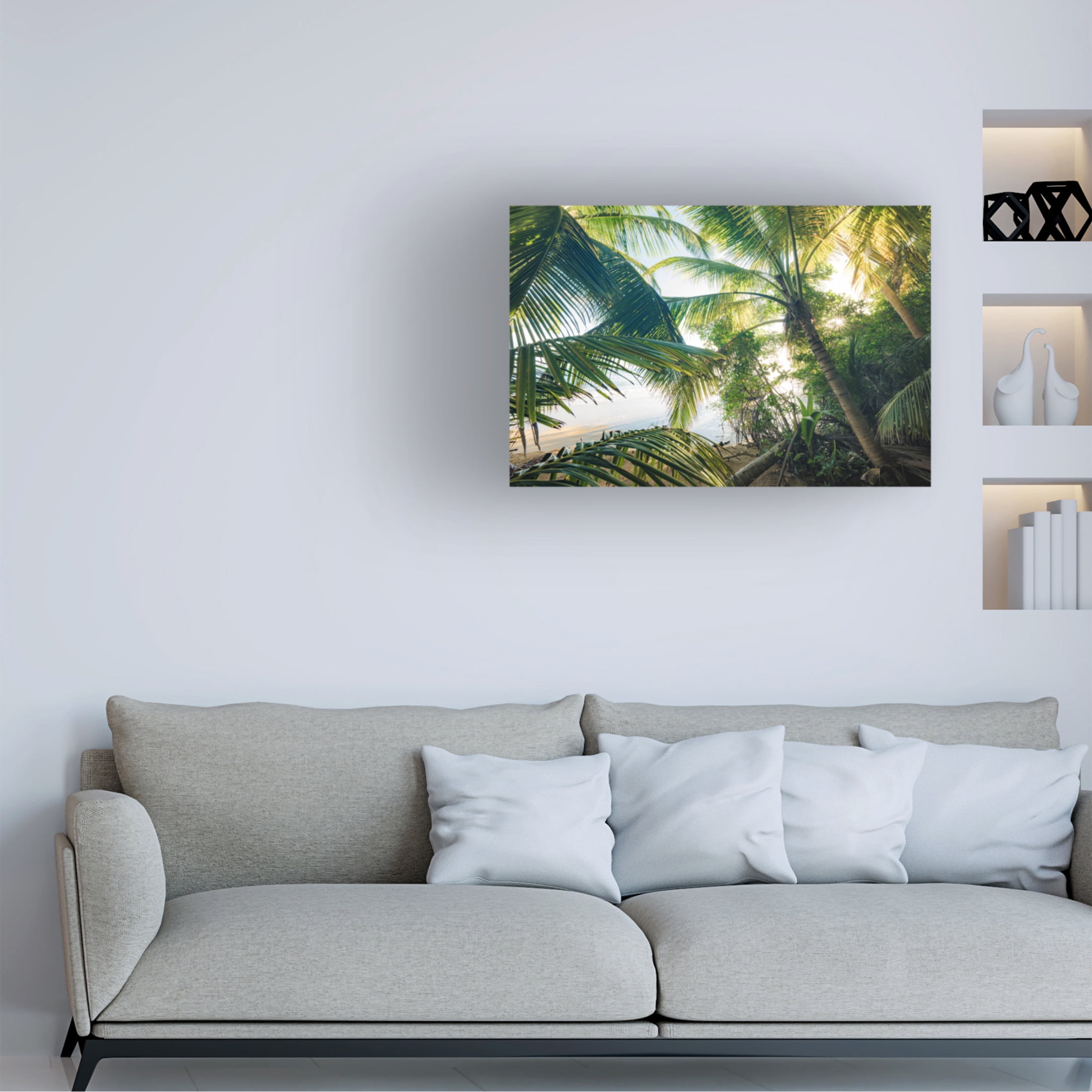 Trademark Fine Art Stefan Hefele  Hide under Palms Canvas Wall Art