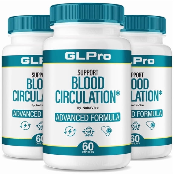 (3 Pack) GLPro – Original GL Pro Formula with Ingredients to Help Support Daily Energy, Circulatory Balance & Healthy Levels | Just 2 Easy-to-Swallow Pills a Day (180 Capsules)