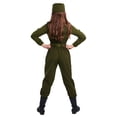 thumbnail image 3 of Girls Army Flightsuit Costume, 3 of 5