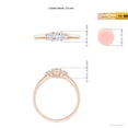thumbnail image 4 of ANGARA Natural 0.26 Ct. Diamond Classic Engagement Ring in 14K Rose Gold for Women (Ring Size: 6), 4 of 9