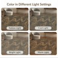 thumbnail image 7 of ODIKA 4'x6' Washable Area Rug Non-Slip, Chair-Friendly, Flatwoven Landscape Vintage Forest Frame Wilderness Motif Border Cabin Flowing Dynamic for Home Office, Under Desk, 7 of 7