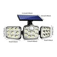 Solar Lights Outdoor Indoor Motion Sensor LED Flood Light Solar Powered Lights Outside 4