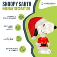 thumbnail image 2 of ProductWorks Peanuts 18 Inch Snoopy Santa Pre-Lit Christmas Yard Decoration, 2 of 8