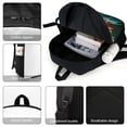 thumbnail image 4 of Mi Pequeña Sirena Ariel Princesa-theme Backpack, Campus style schoolbag Bookbag with Adjustable Shoulder Straps And Large Zip Compartment, Unisex Travel Bags., 4 of 6