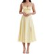 thumbnail image 1 of Vestido Midi Vestido Vestido Midi Bandage para mujer Vestido de fiesta elegante de verano sin espalda a la moda (Amarillo XL) Ygjytge para Mujer Amarillo T L, 1 of 6