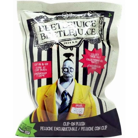 3D Figural Foam Bag Clip Beetlejuice Beetlejuice Series 1 Mystery Pack (1 RANDOM Figure)