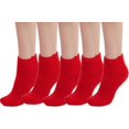 thumbnail image 1 of LinYooLi 5 Pairs Womens Fuzzy Socks Soft Winter Warm Solid Socks for Ladies, 1 of 7