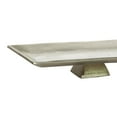 thumbnail image 5 of DecMode 34" x 6" Silver Aluminum Metal Slim Rectangular Tray with Feet, 1-Piece, 5 of 12