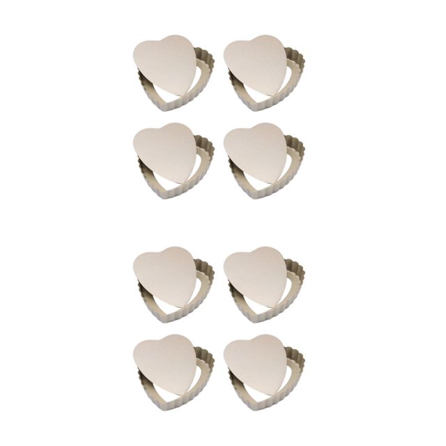 Monstrate 4x Moldes para tartas Recubrimiento antiadherente de grado alimenticio Amantes de las tartas Fondo extraíble Moldes en forma de oro 2Conjunto