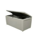 thumbnail image 2 of Keter 236960 Sumatra 135 Gallon Outdoor Pool Cushion Storage Deck Box, Cream, 2 of 7